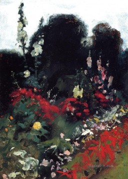  singer lienzo - Esquina de un paisaje de jardín John Singer Sargent